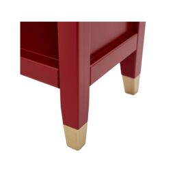 Cabinet Bits Palazzi 3 Tier Bookcase H97 W89 D25cm in Red - thumbnail 5