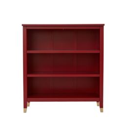 Cabinet Bits Palazzi 3 Tier Bookcase H97 W89 D25cm in Red - thumbnail 3