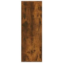 Berkfield Home Shoe Rack Smoked Oak 54x34x100.5 cm Engineered Wood in Brown - thumbnail 5