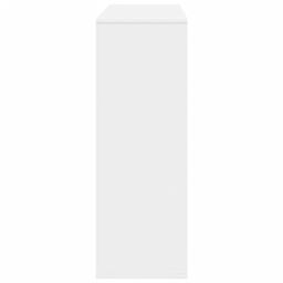 Berkfield Home Book Cabinet/Room Divider White 100x33x94.5 cm - thumbnail 5