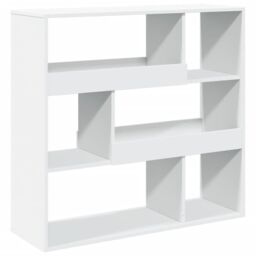 Berkfield Home Book Cabinet/Room Divider White 100x33x94.5 cm - thumbnail 6