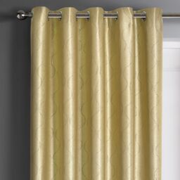 Velosso Evisa Thermal Dimout Ready Made Eyelet Curtains in Mustard - Size: 168 cm width x 137 cm drop