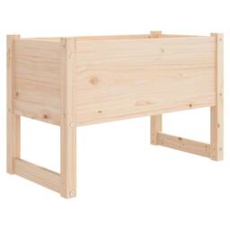Berkfield Home Planter 78x40x52 cm Solid Wood Pine in Natural - Size: 78 x 40 x 52 cm - thumbnail 3