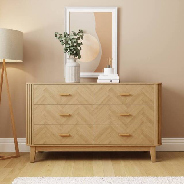 GFW Axel 6 Drawer Chest in Light Oak - image 1