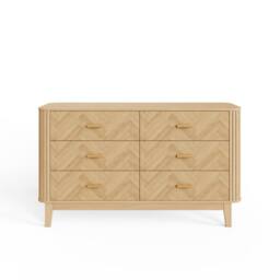 GFW Axel 6 Drawer Chest in Light Oak - thumbnail 4