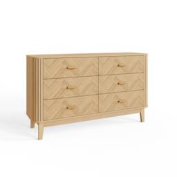 GFW Axel 6 Drawer Chest in Light Oak - thumbnail 2