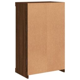 Berkfield Home Sideboard with LED Lights Brown Oak 60.5x37x100 cm - thumbnail 8