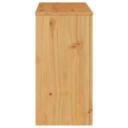 "Berkfield Home Console Table ""DRAMMEN"" 89, 5x37x73 cm Solid Wood Pine in Brown - Size: 5 x 37 x 73 cm" - thumbnail 8