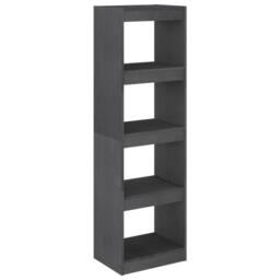 Berkfield Home Classic Book Cabinet Room Divider Grey 40x30x135.5 cm Pinewood - thumbnail 3