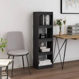 Berkfield Home Classic Book Cabinet Room Divider Grey 40x30x135.5 cm Pinewood - thumbnail 2