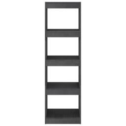 Berkfield Home Classic Book Cabinet Room Divider Grey 40x30x135.5 cm Pinewood - thumbnail 5