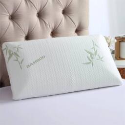 Nordara Bamboo Memory Foam Pillow Orthopedic Support in White - thumbnail 2