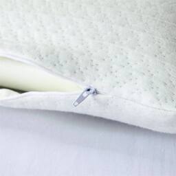 Nordara Bamboo Memory Foam Pillow Orthopedic Support in White - thumbnail 4