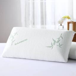 Nordara Bamboo Memory Foam Pillow Orthopedic Support in White