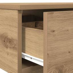 Berkfield Home Durable Coffee Table Artisan Oak 90x60x31 cm Engineered Wood in Brown - Size: 90 x 60 x 31 cm - thumbnail 8
