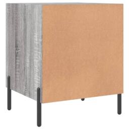 Berkfield Home Modern Bedside Cabinet Grey Sonoma 40x40x50 cm Engineered Wood - Size: 40 x 40 x 50 cm - thumbnail 8
