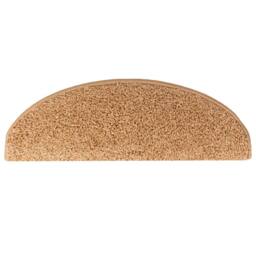 Berkfield Home Decorative Carpet Stair Treads 15 pcs Beige 65x21x4 cm - Size: Medium - thumbnail 6