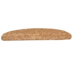 Berkfield Home Decorative Carpet Stair Treads 15 pcs Beige 65x21x4 cm - Size: Medium - thumbnail 4