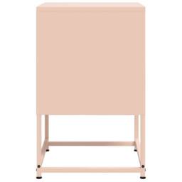 Berkfield Home Bedside Cabinets 2 pcs Pink 36x39x60.5 cm Steel - thumbnail 7