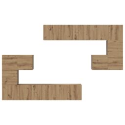 Berkfield Home Wall-mounted Tv Cabinet Wall-mounted with Storage with Door 8 pcs Artisan oak in Brown - thumbnail 8