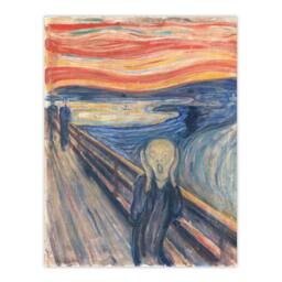 Artery8 Edvard Munch Framed Wall Art Print The Scream Iconic Painting - Size: A4 - thumbnail 3