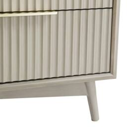 Home Garden Direct Monza 6 Chest of Drawer with Fluted Front Pale Ash in Grey - thumbnail 9