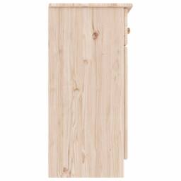 Berkfield Home Sideboard ALTA 77x35x73 cm Solid Wood Pine in Light Tan - Size: 77 x 35 x 73 cm - thumbnail 5