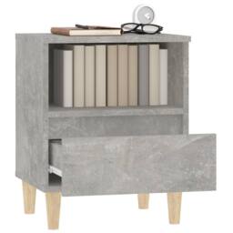 Berkfield Home Elegant Bedside Cabinets 2 pcs Concrete Grey 40x35x50 cm - Size: 40 x 35 x 50 cm - thumbnail 5