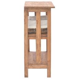 Berkfield Home Console Table Solid Reclaimed Wood 69x28x70 cm in Brown - Size: 69 x 28 x 70 cm - thumbnail 3