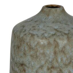 Wyld Haus Kala Rustic Ceramic Short Bottle Vase in Grey - thumbnail 3