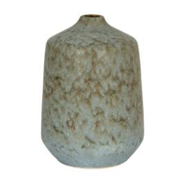 Wyld Haus Kala Rustic Ceramic Short Bottle Vase in Grey - thumbnail 2