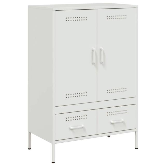 Berkfield Home Highboard White 68x39x101.5 cm Steel - image 1