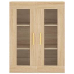 Berkfield Home Highboard Sonoma Oak 69.5x34x180 cm Engineered Wood in Light Oak - thumbnail 6