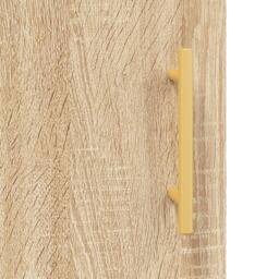 Berkfield Home Highboard Sonoma Oak 69.5x34x180 cm Engineered Wood in Light Oak - thumbnail 9