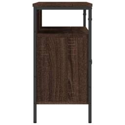 Berkfield Home Bathroom Sink Cabinet Brown Oak 80x30x60 cm Engineered Wood - Size: 80 x 30 x 60 cm - thumbnail 7