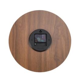 NESTLUNE 30cm Luminous Silent Quartz Wall Clock Indoor Home in Brown - Size: 100 cm x 100 cm - thumbnail 6
