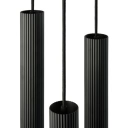 Nordlux Vico Pendant Light Black Metal Dining Room GU10 Mains - thumbnail 3