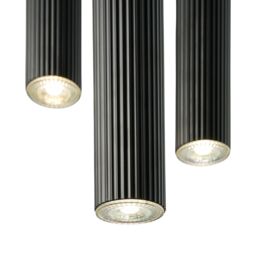 Nordlux Vico Pendant Light Black Metal Dining Room GU10 Mains - thumbnail 2