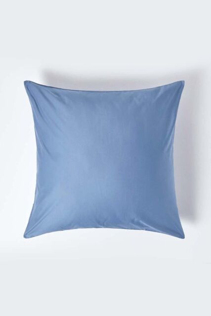 Homescapes Continental Egyptian Cotton Pillowcase 1000 TC, 80 x 80 cm in Blue - image 1