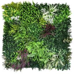 Ark Mat Wordsworth Artificial Plant Wall Panel 1x1m - Indoor & Outdoor Use in Green - thumbnail 1