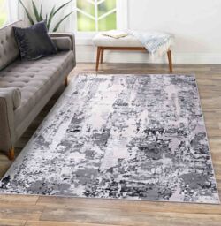 Smart Living Modern Emperor Thick Area Rug for Bedroom, Living Room, Hallway Runner in Silver - Size: 60 cm x 220 cm - thumbnail 2