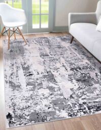Smart Living Modern Emperor Thick Area Rug for Bedroom, Living Room, Hallway Runner in Silver - Size: 60 cm x 220 cm - thumbnail 1