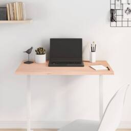 Berkfield Home Table Top 80x40x2 cm Untreated Solid Wood Oak in Light Oak - Size: 80 x 40 x 2 cm - thumbnail 2