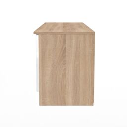 Ready Assembled 2 U Lucca 2 Door 2 Drawer Superwide TV Unit (Ready Assembled) in Light Oak - Size: Large - thumbnail 3