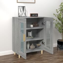 Berkfield Home Sideboard Grey Sonoma 69.5x34x90 cm Engineered Wood - thumbnail 3