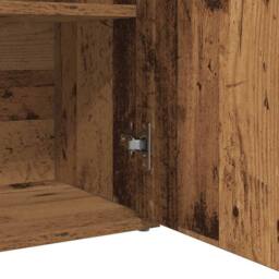 Berkfield Home Sideboard Old Wood 60x30x75 cm Engineered Wood in Brown - Size: 60 x 30 x 75 cm - thumbnail 8