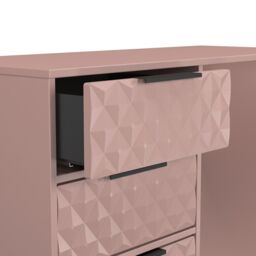 Ready Assembled 2 U Islay 4 Drawer Vanity (Ready Assembled) in Dusty Pink - Size: Medium - thumbnail 6