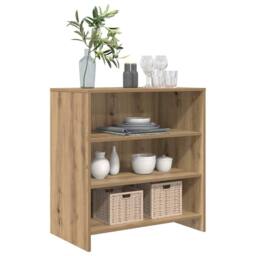 Berkfield Home Sideboard Artisan Oak 70x41x75 cm Engineered Wood in Brown - Size: 70 x 41 x 75 cm - thumbnail 3
