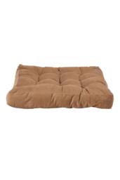 Living and Home Comfort Padded Corduroy Chair Cushion in Light Brown - Size: 55 cm x 55 cm - thumbnail 5