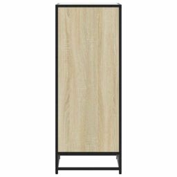 Berkfield Home Shoe Rack Sonoma Oak 48x38x97.5 cm Engineered Wood in Brown - thumbnail 5